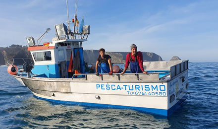 pescaturismoasturias.es excursiones de pesca en Cudillero Asturias