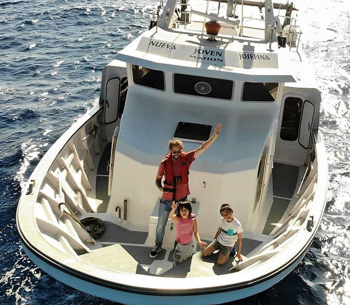 www.fishingtripmenorca.co.uk boat trips fishing at Menorca with Josefina